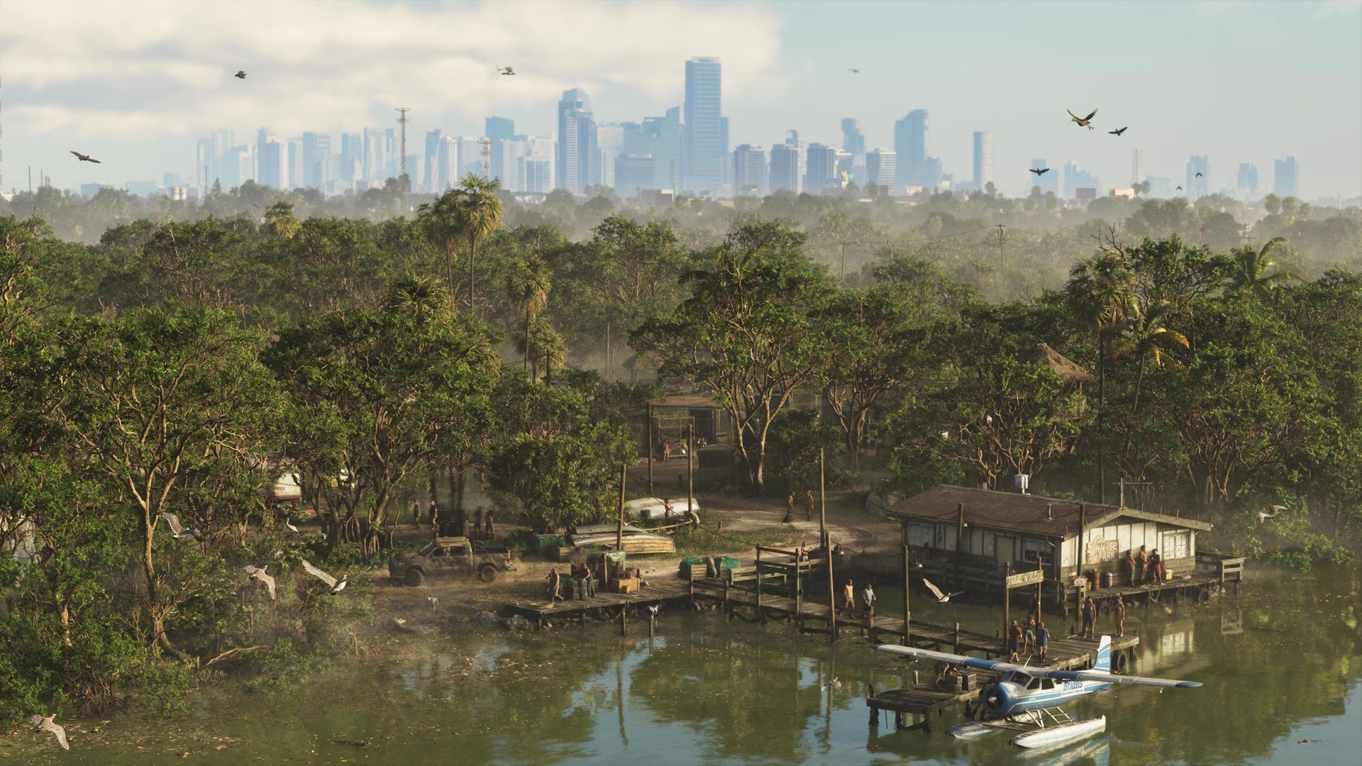 GTA VI gebruikt de Grassrivers om water, wildlife en zichtbaarheid deel te maken van het reizen